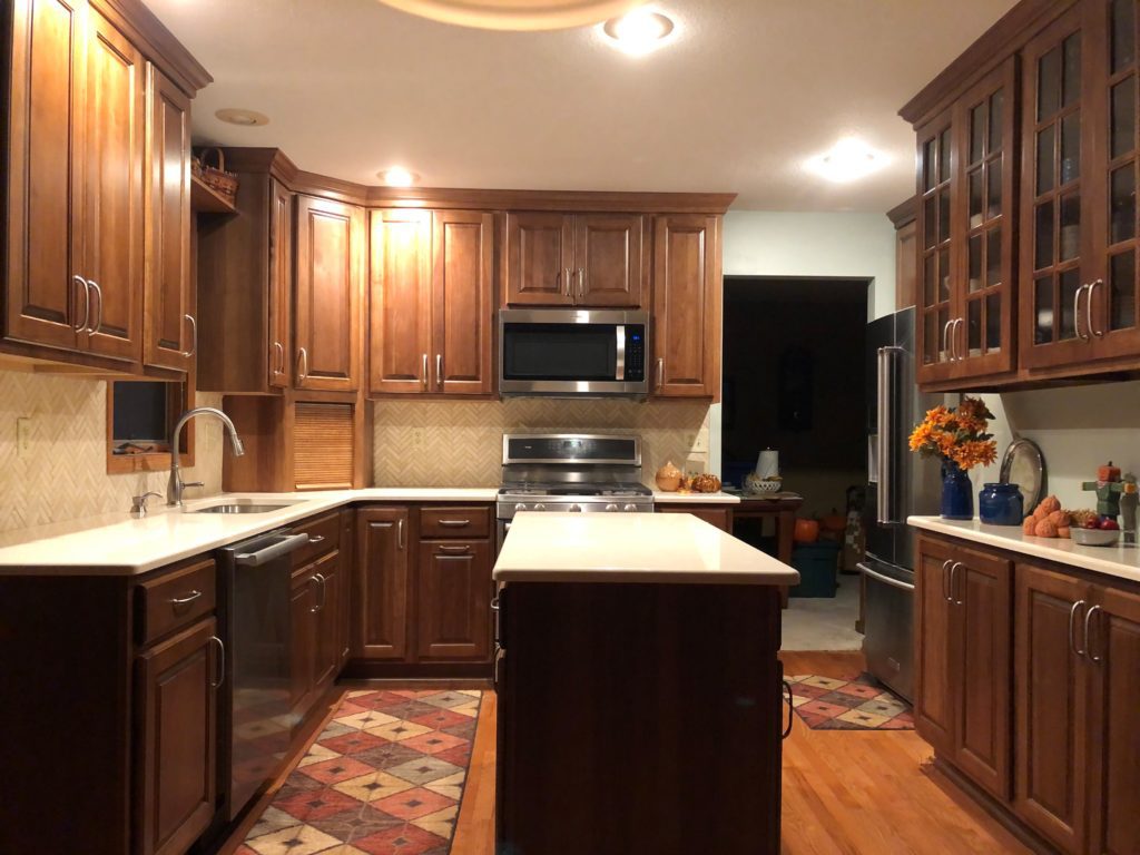 Kitchen Remodel | Wooden Cabinetry, Steel Appliances, and Granite Countertops